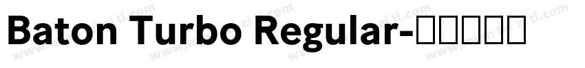 Baton Turbo Regular字体转换
